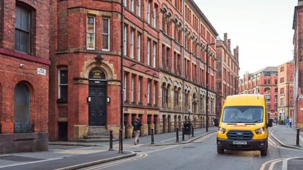 Delivery van in London
