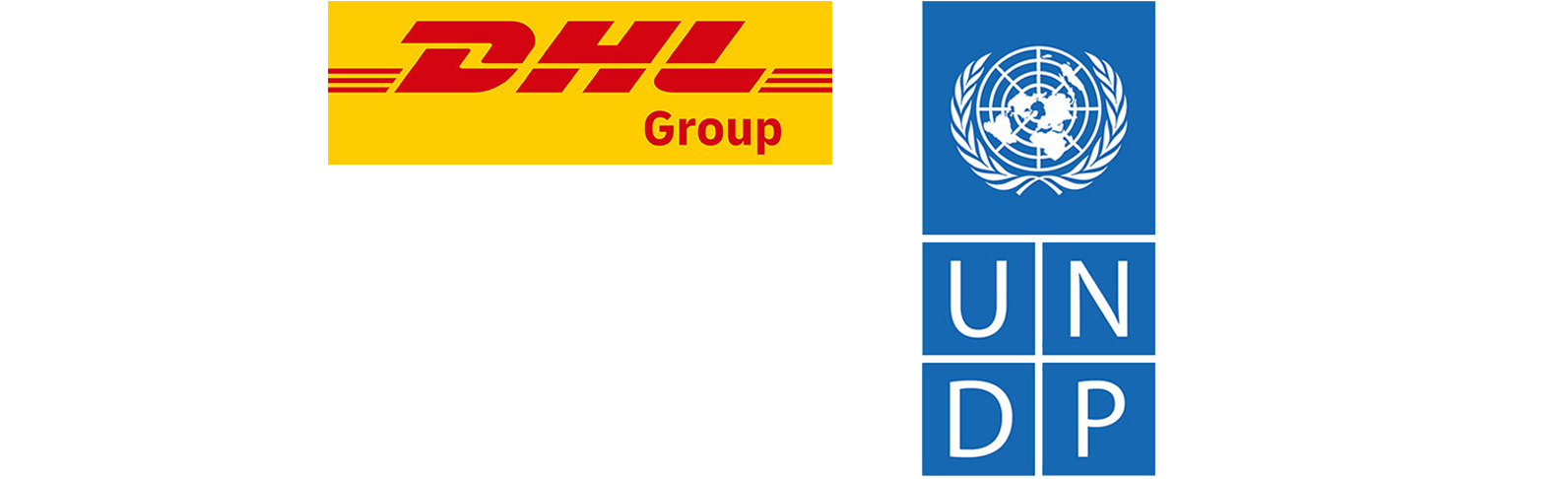 Logos von DHL and UNDP.